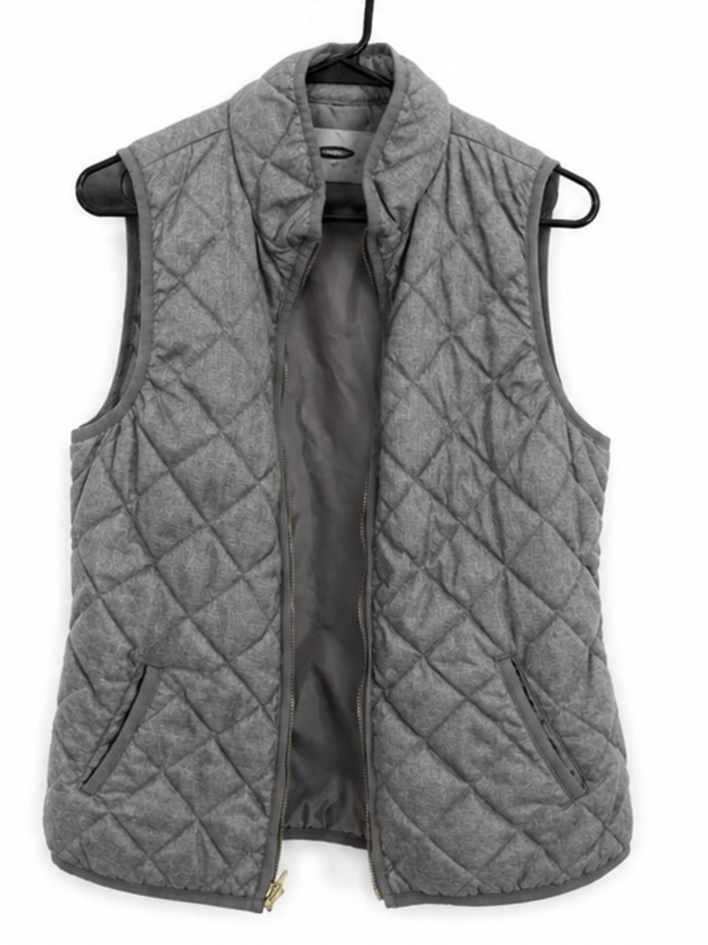 Old Navy Quilted Gray Women's Puffer Vest